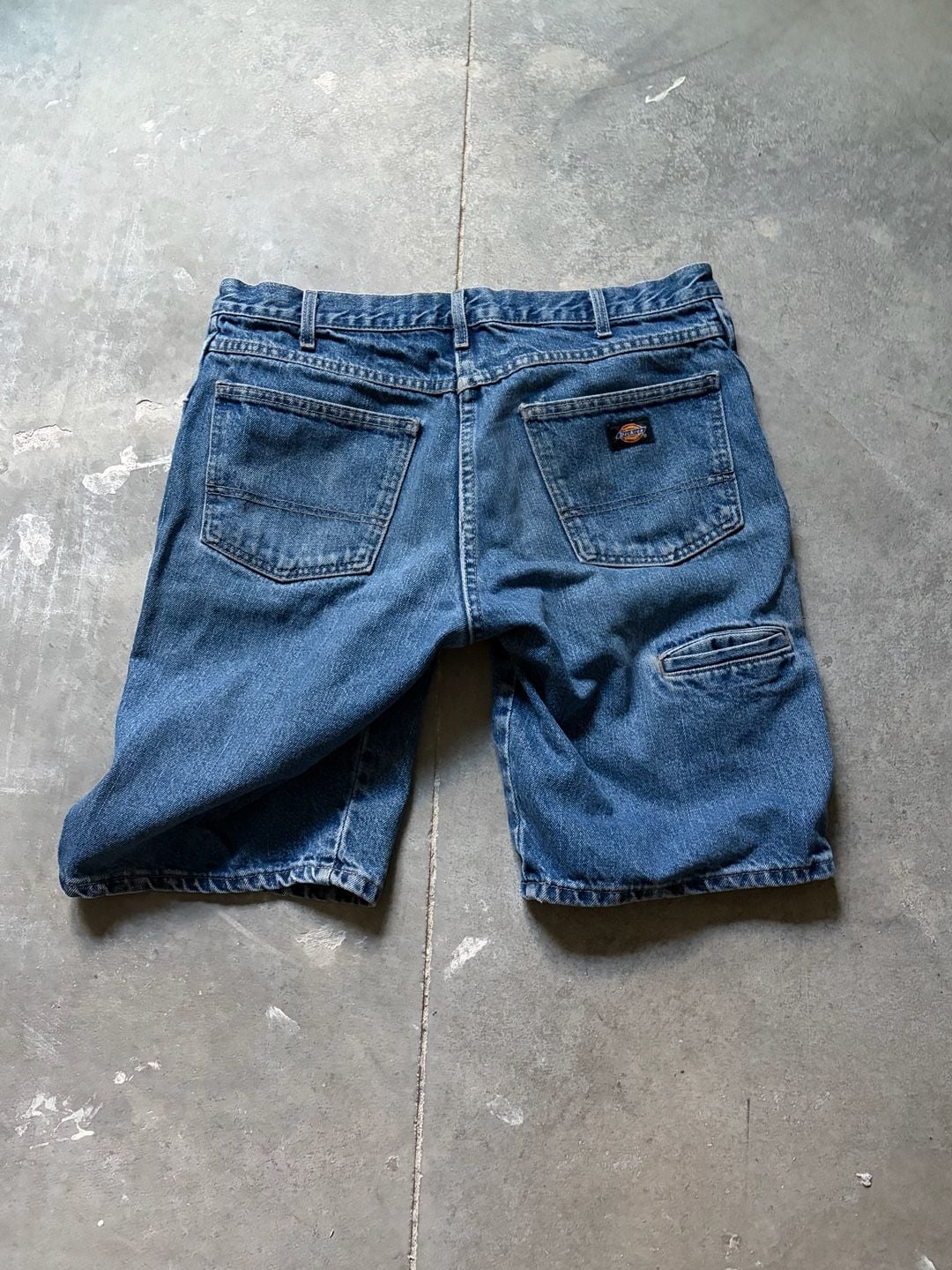 Dickies Denim Cargo Shorts Size 32 Blue Regular Jorts 4