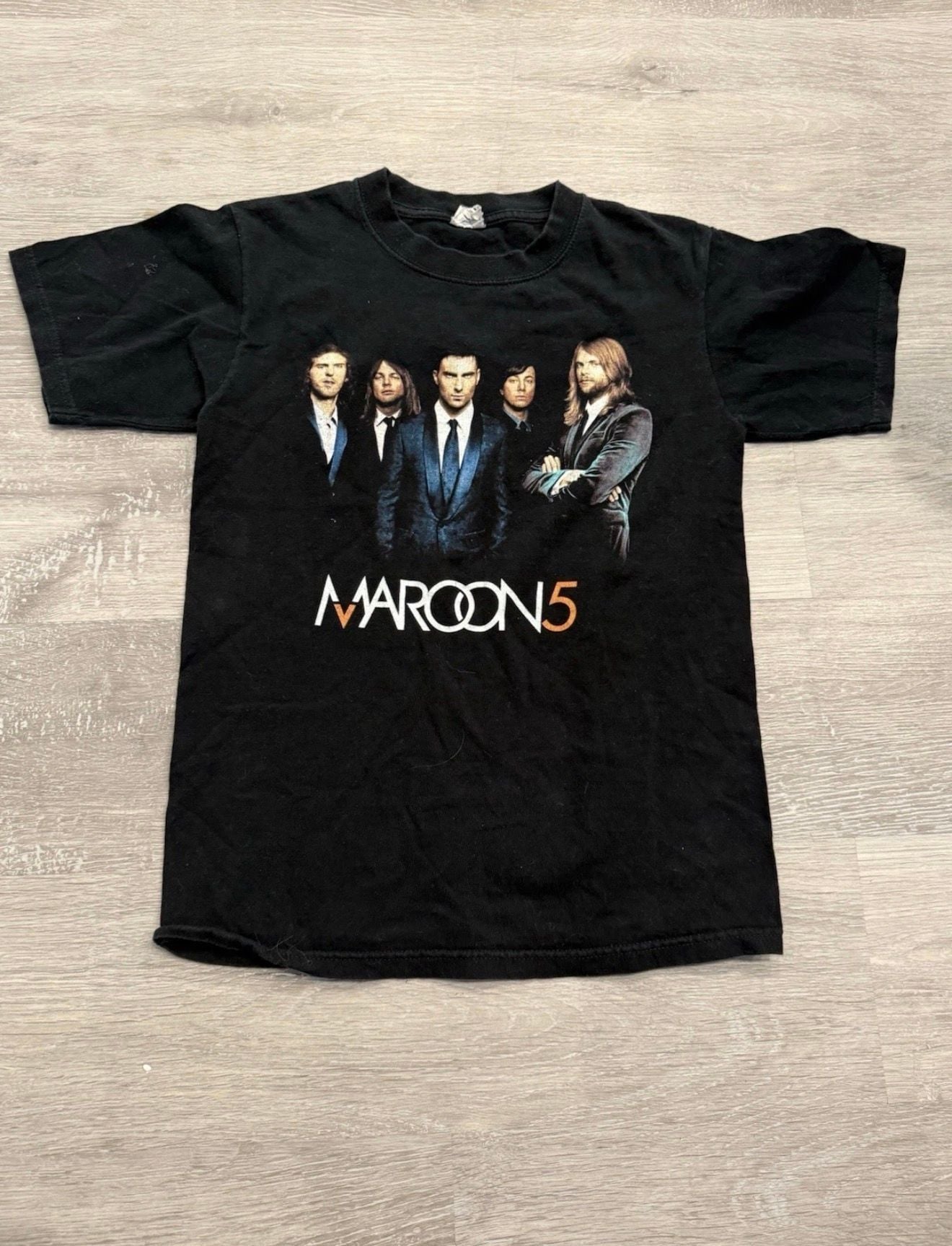 Maroon 5 Vintage 2007 Tour Band T-Shirt Black 2