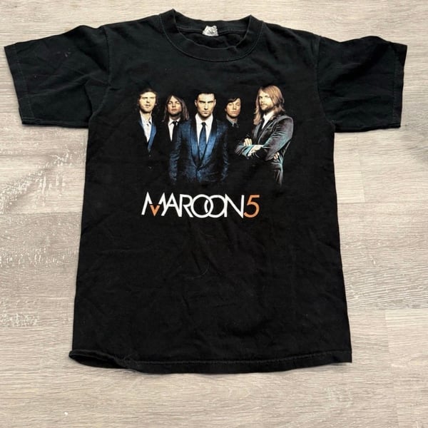 Maroon 5 Vintage 2007 Tour Band T-Shirt Black