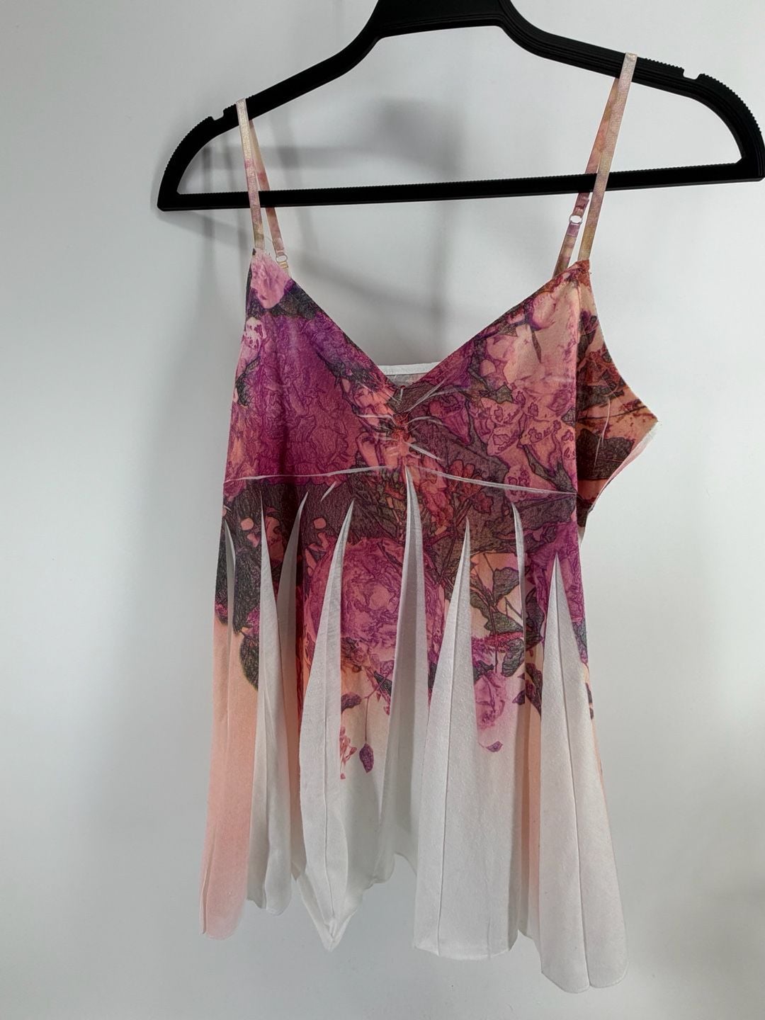 Mudd Vintage Floral Fairy Babydoll Cami Top XL Y2K Whimsygoth 2
