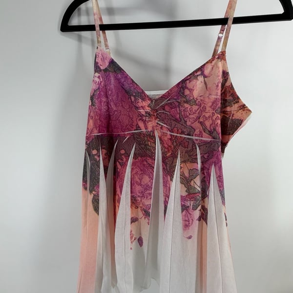 Mudd Vintage Floral Fairy Babydoll Cami Top XL Y2K Whimsygoth