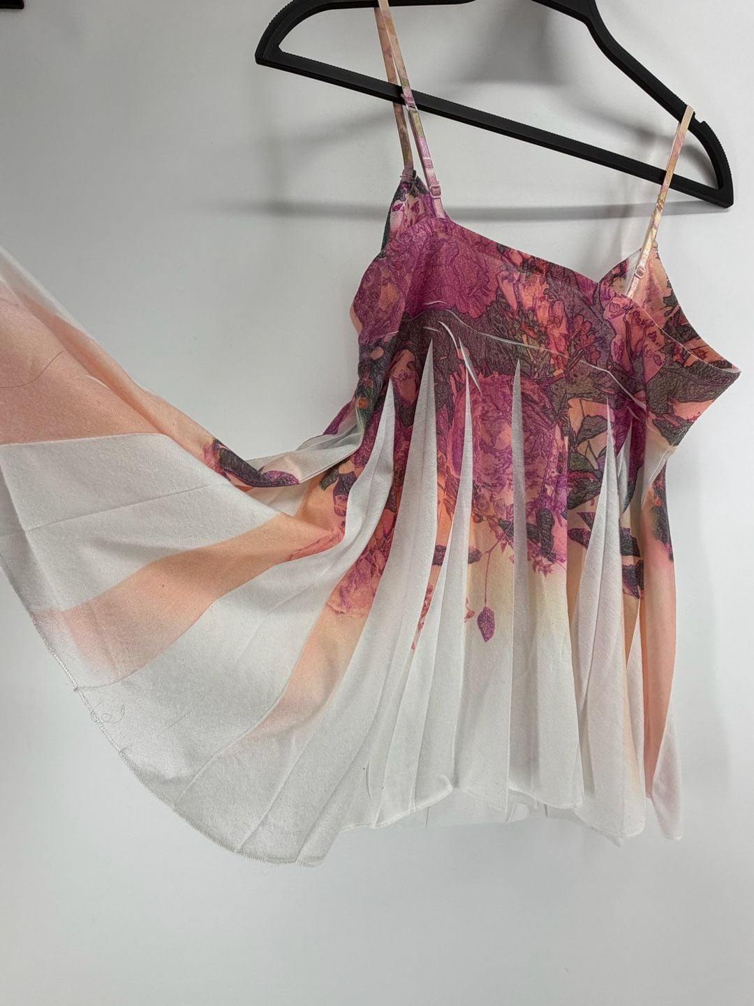 Mudd Vintage Floral Fairy Babydoll Cami Top XL Y2K Whimsygoth 5