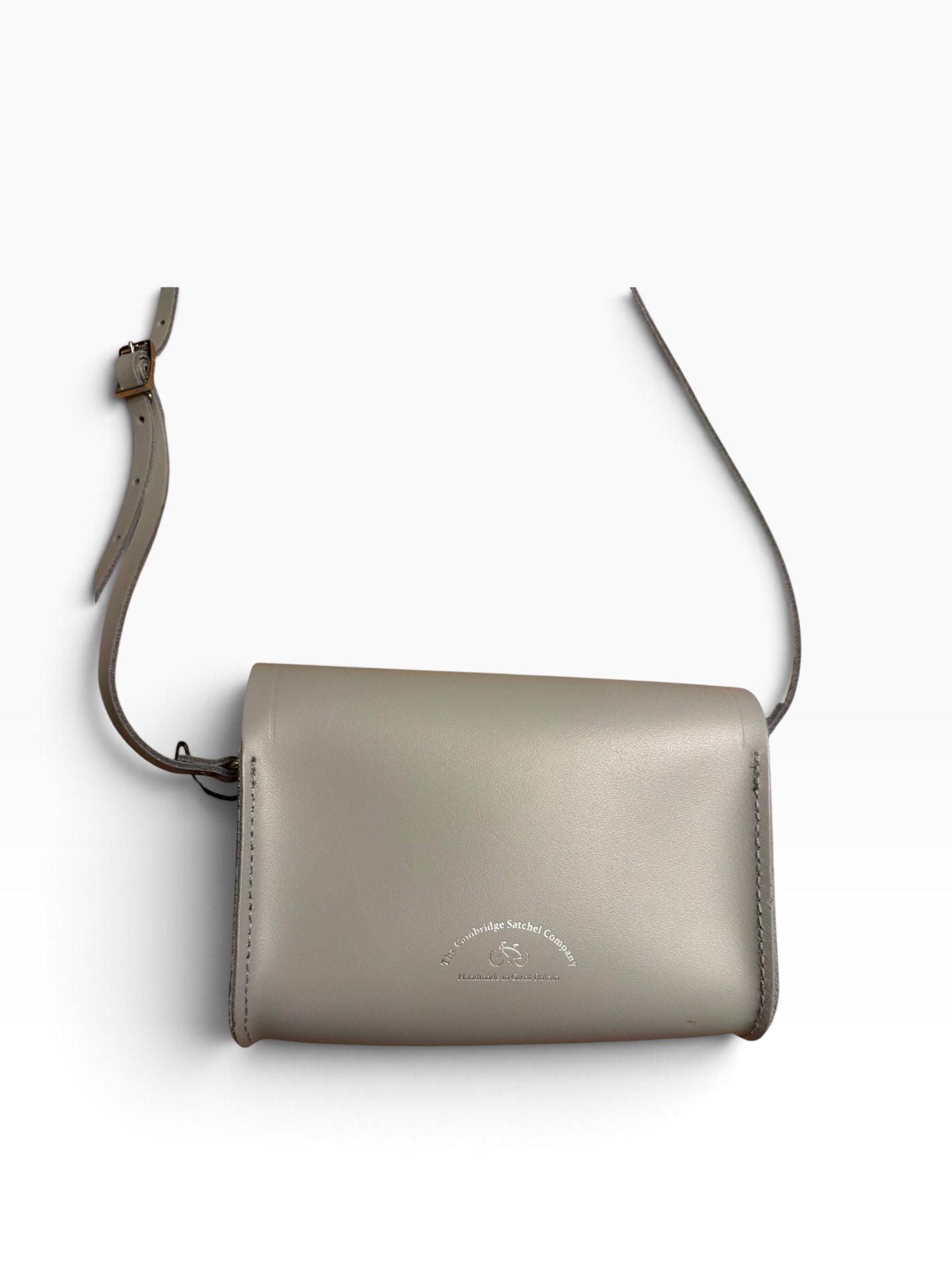 The Cambridge Satchel Company Push Lock Crossbody Bag Grey Leather 6