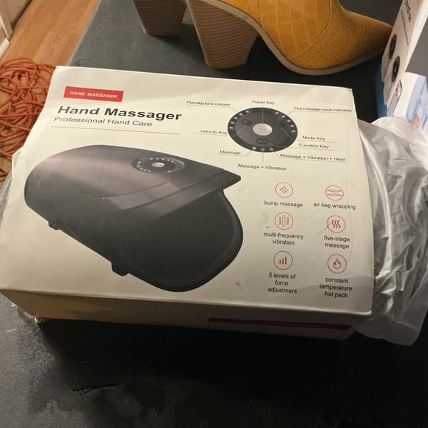 Hand Massager Professional Hand Care Electric Cordless Heat Compression