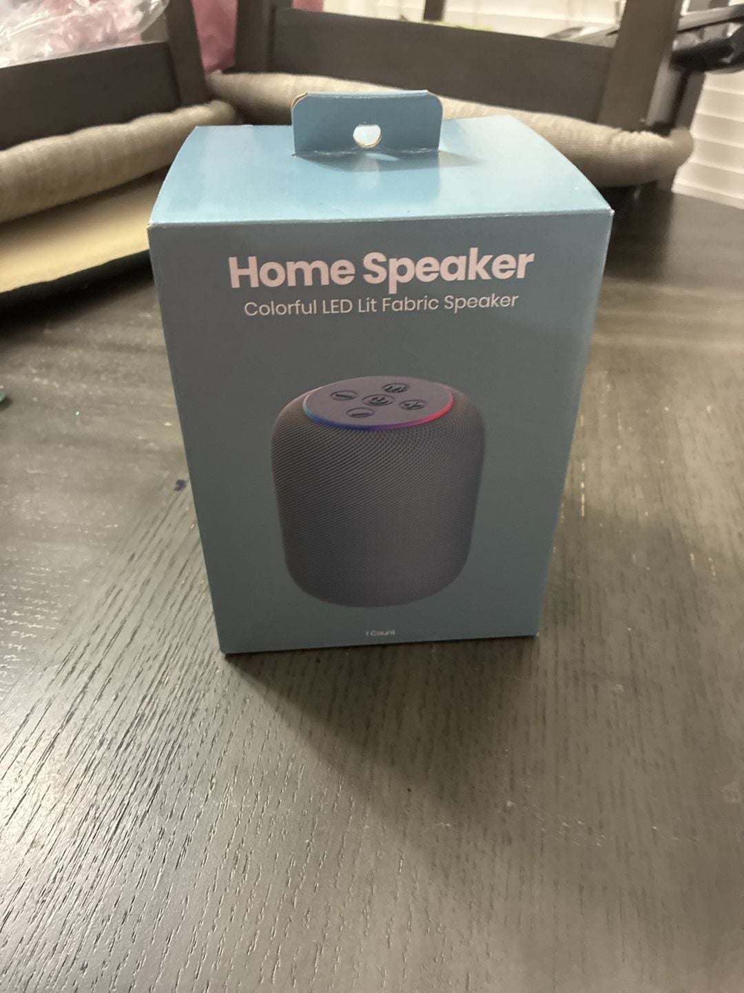 GEMS Home Speaker Colorful LED Lit Fabric Speaker New 1