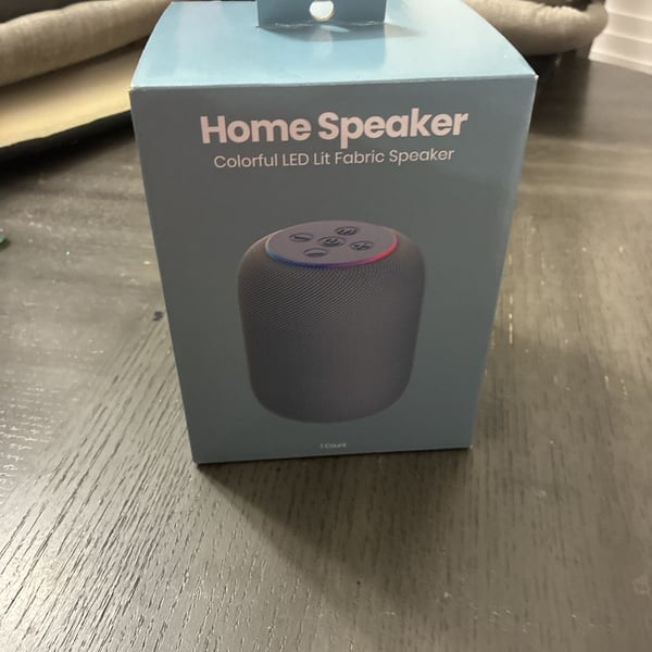 GEMS Home Speaker Colorful LED Lit Fabric Speaker New