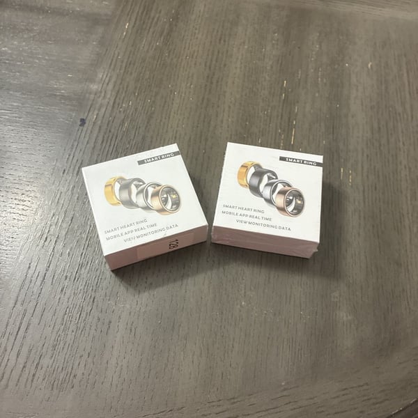 Unbranded Smart Ring Size 7 Silver Stainless Steel Health Tracker