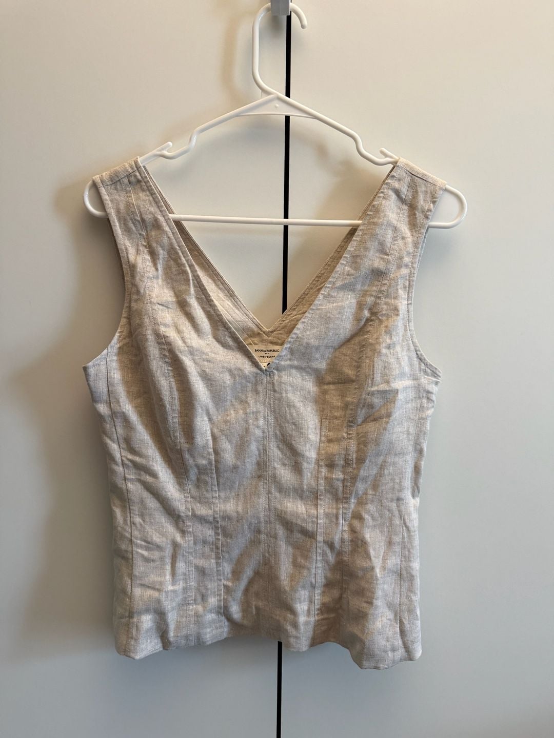 Linen-Blend Corset Top 2