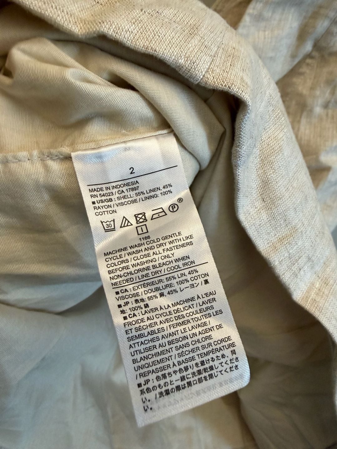 Linen-Blend Corset Top 5