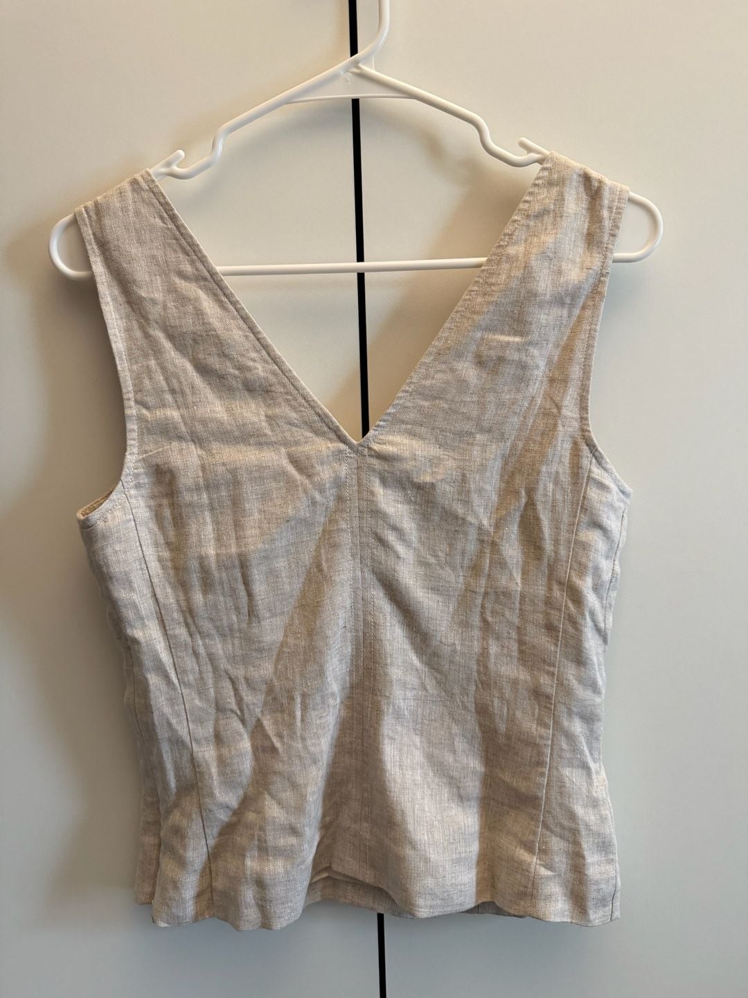 Linen-Blend Corset Top 6