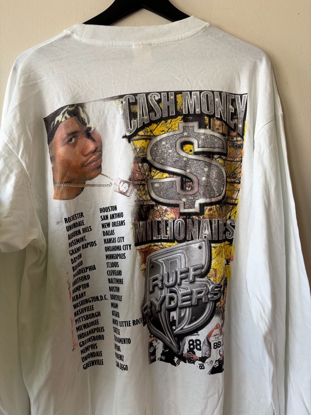Ruff Ryders Cash Money Rap Tee Tour Long Sleeve XL 7