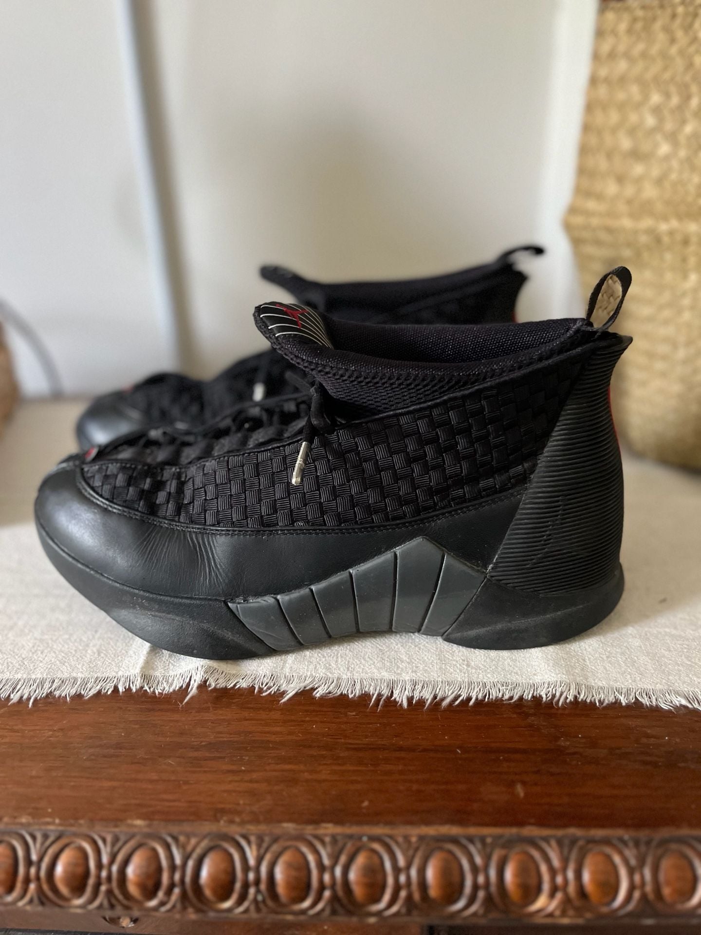 Nike Air Jordan 15 Retro Stealth Black Varsity Red Anthracite 881429-007 8