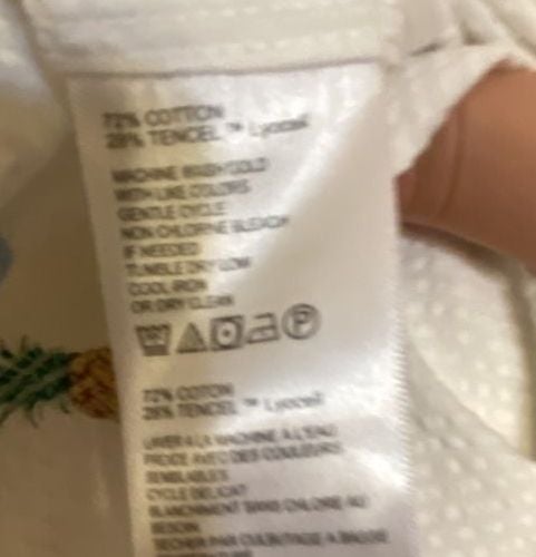 Tommy Bahama Button-Down Shirt Size XL/TG White Tropical Print 8
