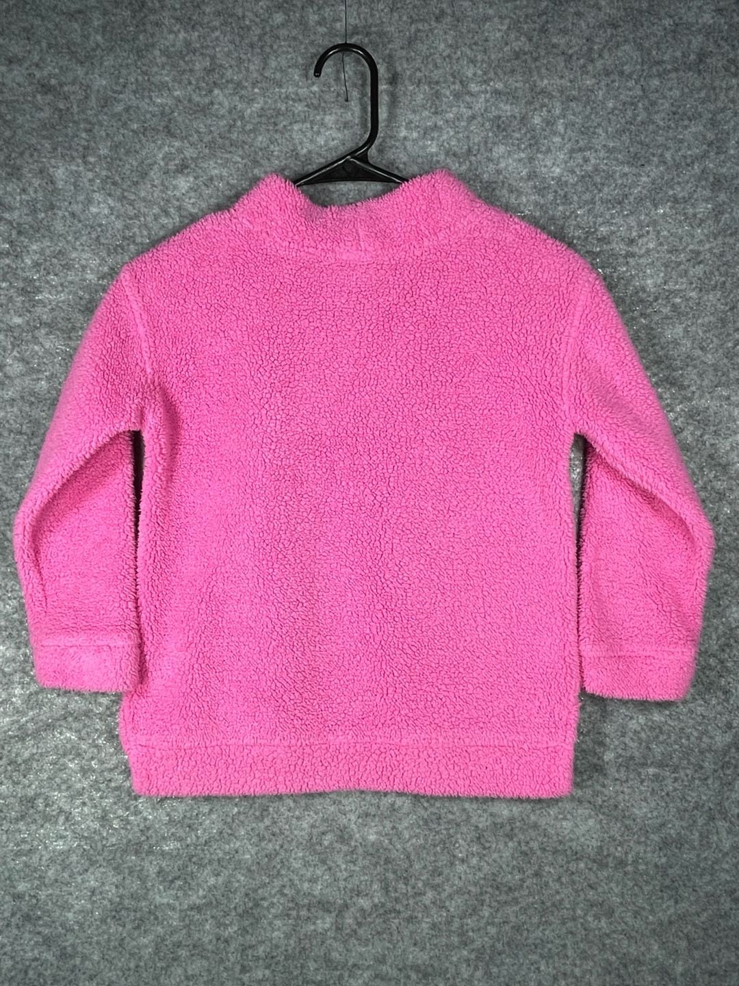 Vineyard Vines Kids Sherpa Fleece Pullover Size S (7-8 )Pink Mock Neck 5