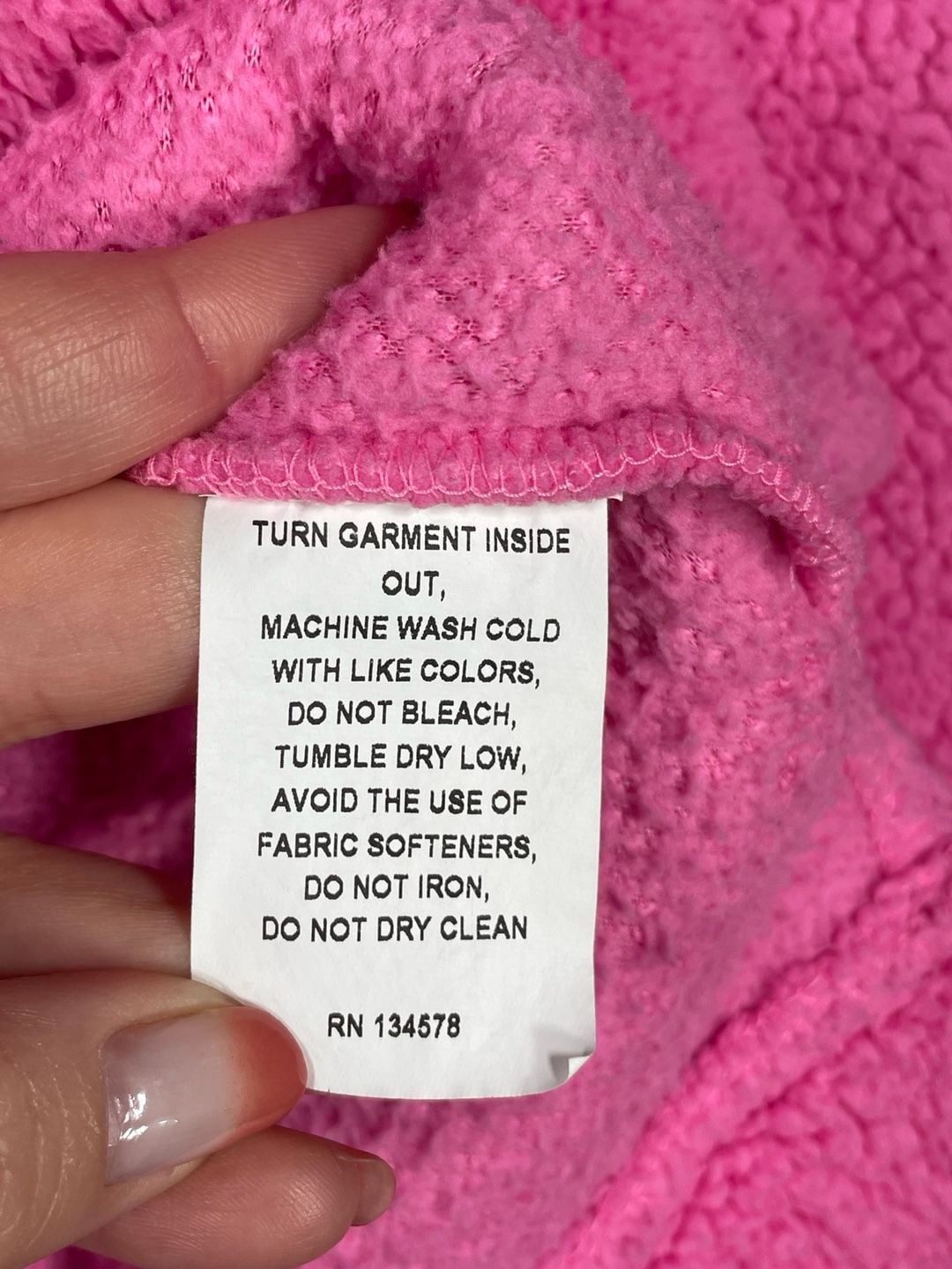 Vineyard Vines Kids Sherpa Fleece Pullover Size S (7-8 )Pink Mock Neck 8
