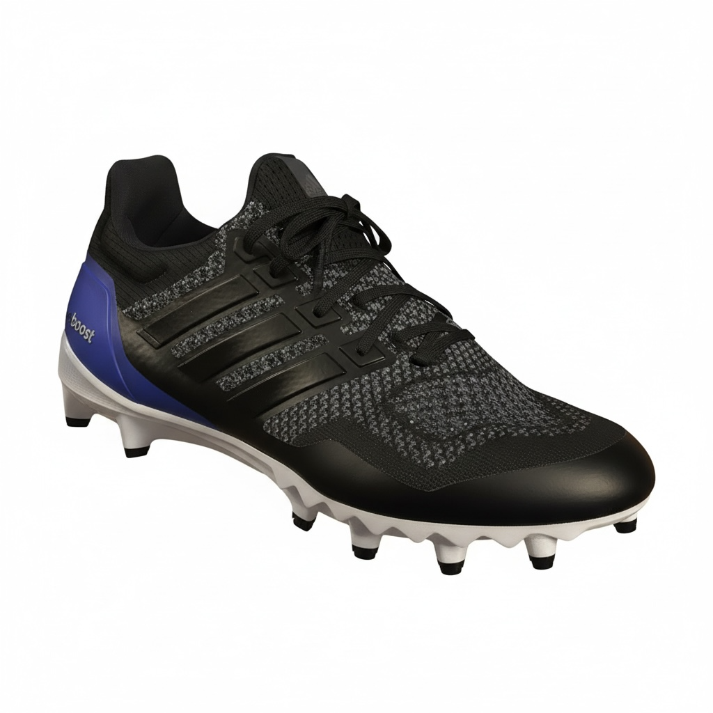 Adidas Ultraboost Football Cleats Size 10.5 Black Blue Woven 2