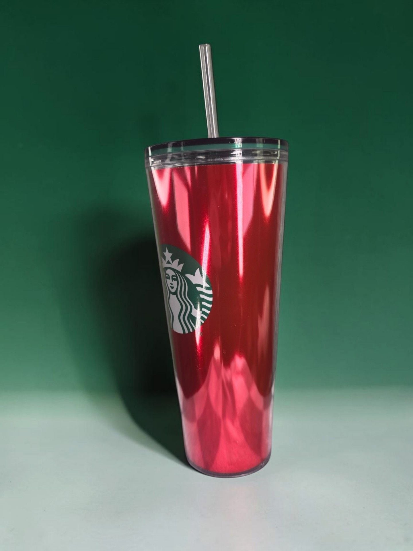 Starbucks Cold Cup Tumbler 24 fl oz / 710 ml Red Metallic 2