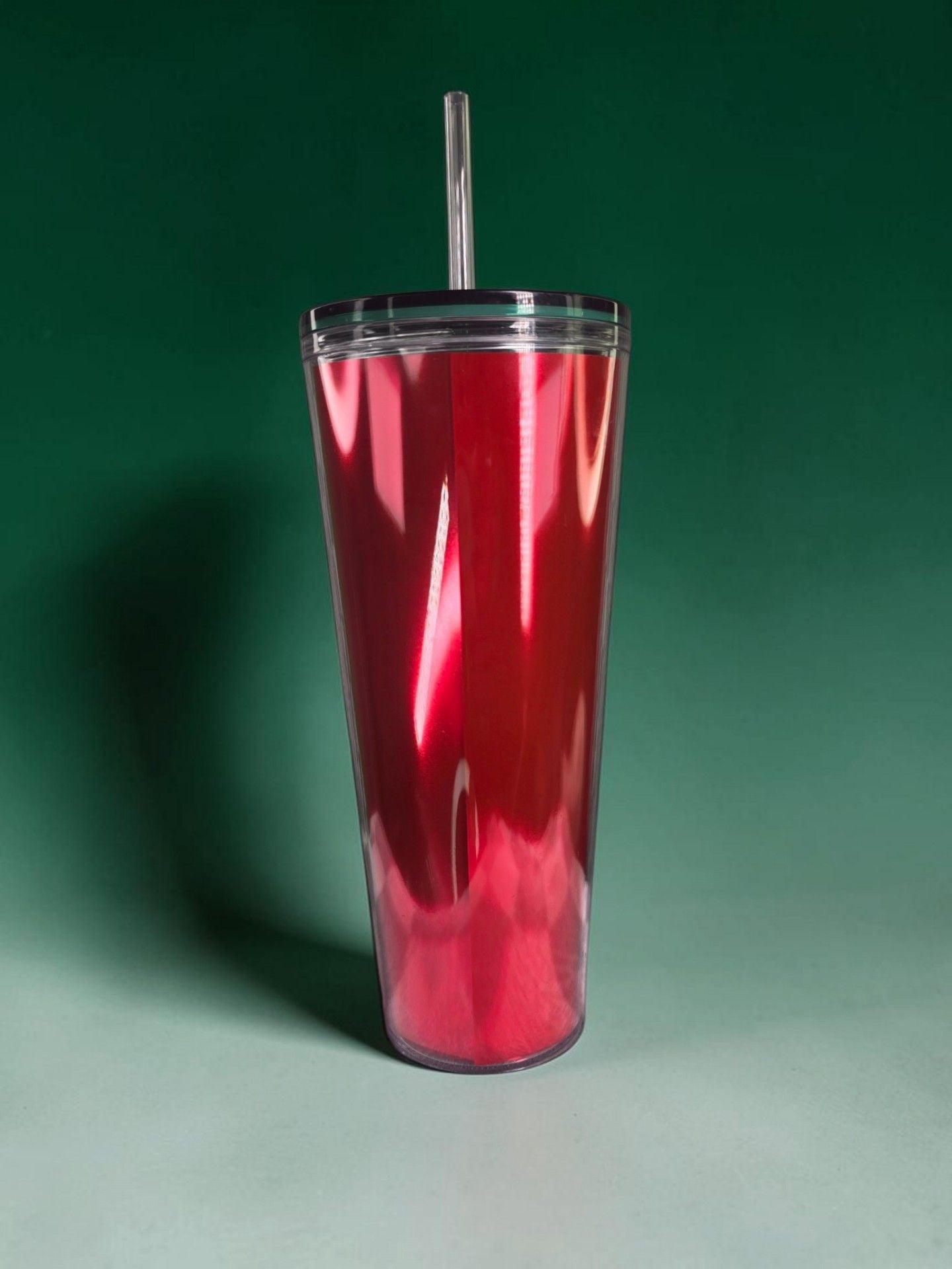 Starbucks Cold Cup Tumbler 24 fl oz / 710 ml Red Metallic 4