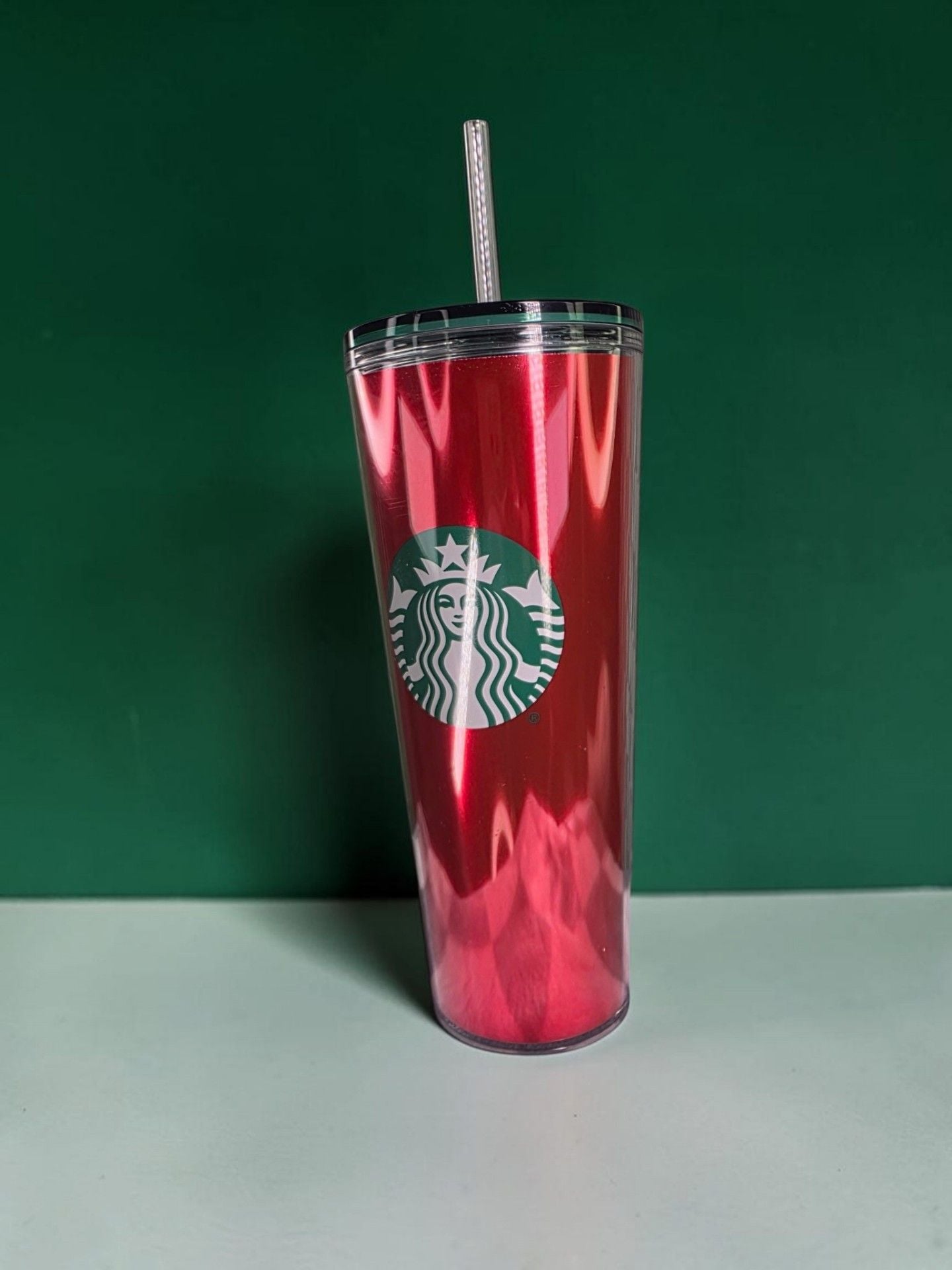 Starbucks Cold Cup Tumbler 24 fl oz / 710 ml Red Metallic 5