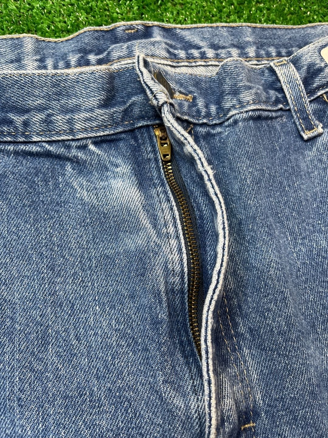 Wrangler Jeans Distressed Workwear Blue Denim 7