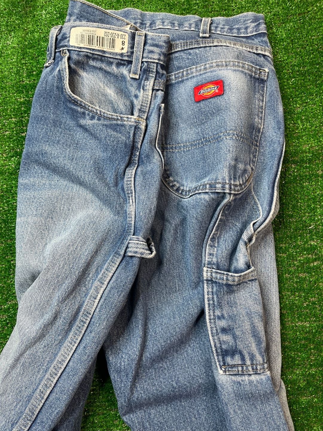 Wrangler Jeans Distressed Workwear Blue Denim 19