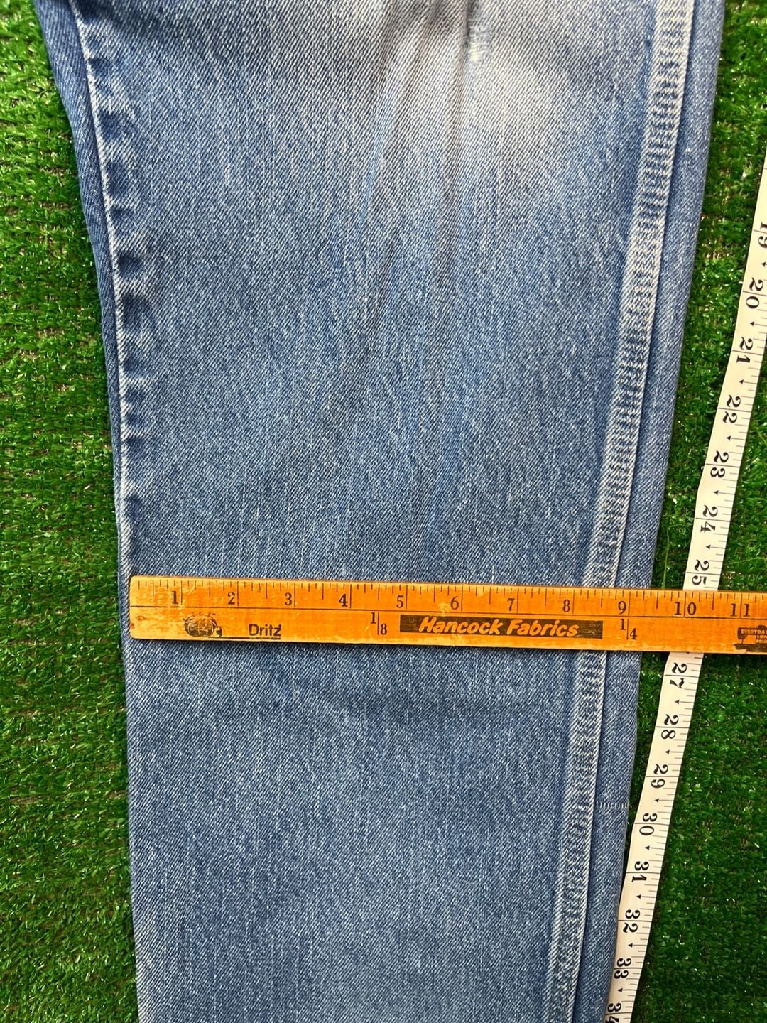 Wrangler Jeans Distressed Workwear Blue Denim 23