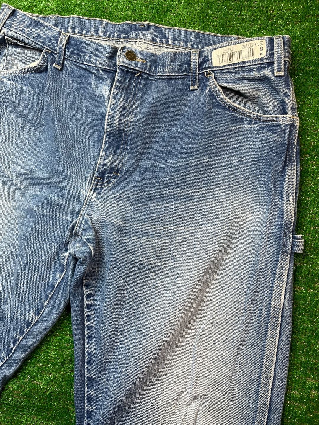 Wrangler Jeans Distressed Workwear Blue Denim 24