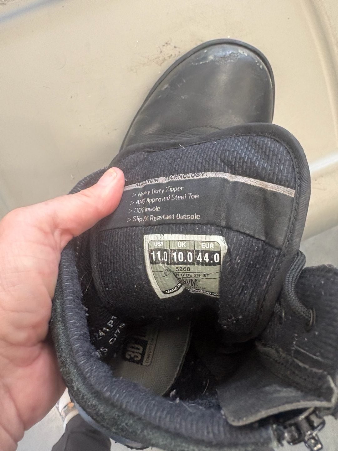 Magnum Stealth Side Zipper Tactical Combat Boots Black 9