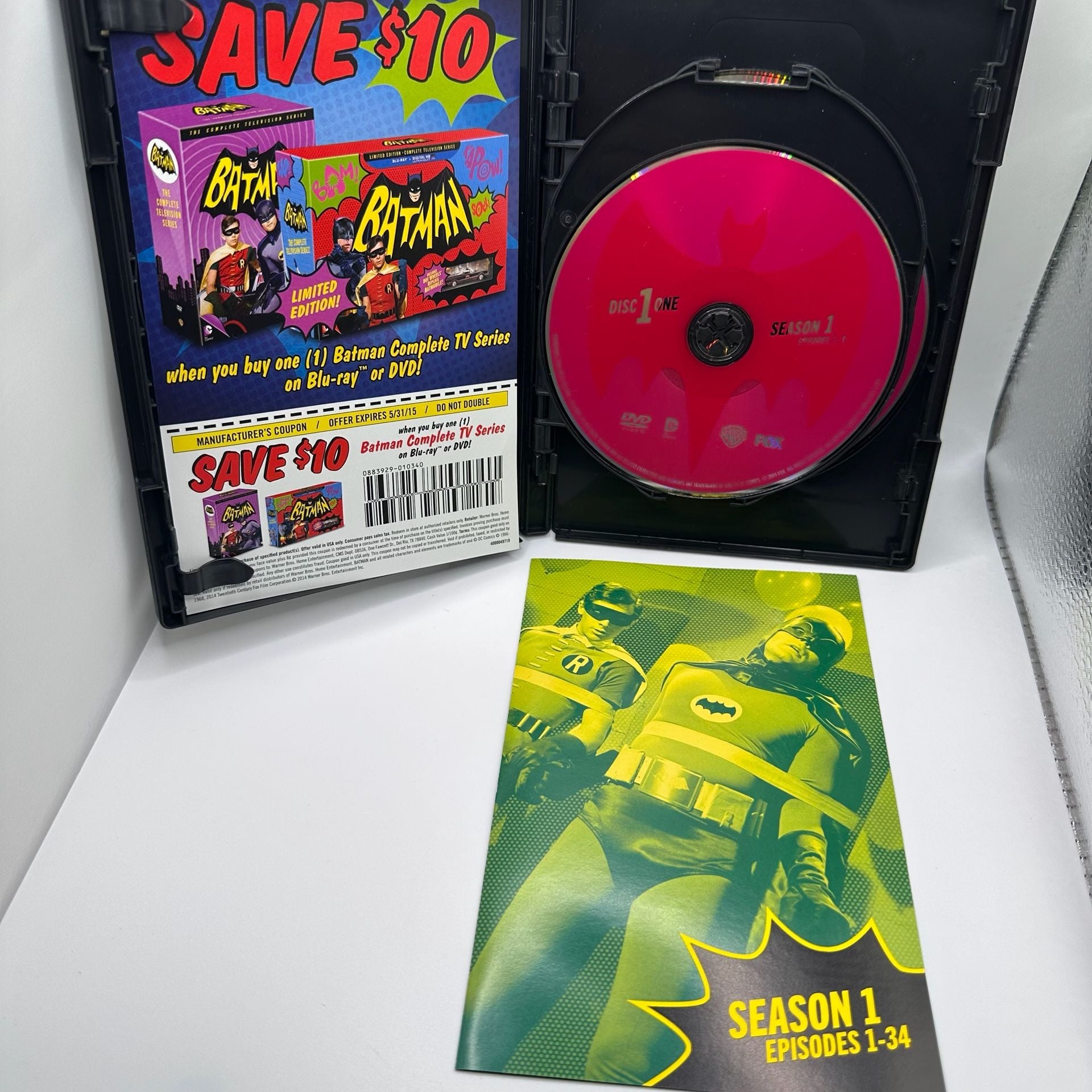 Batman The Complete First Season DVD 2014 5-Disc Set Adam West Burt Ward 7