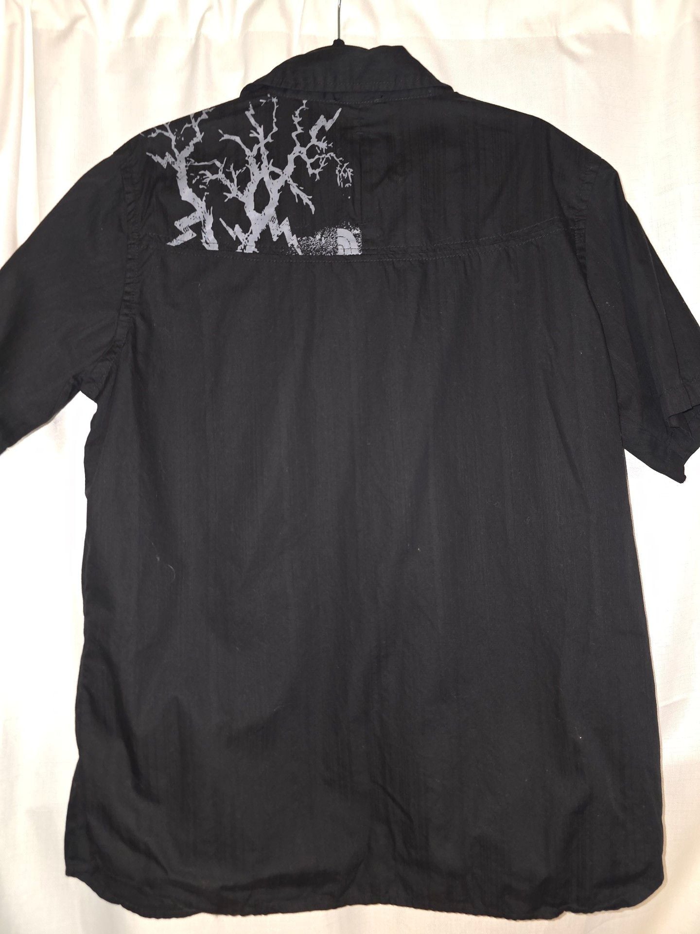 The North Face Short Sleeve Shirt Size M Black Graphic Cotton 6