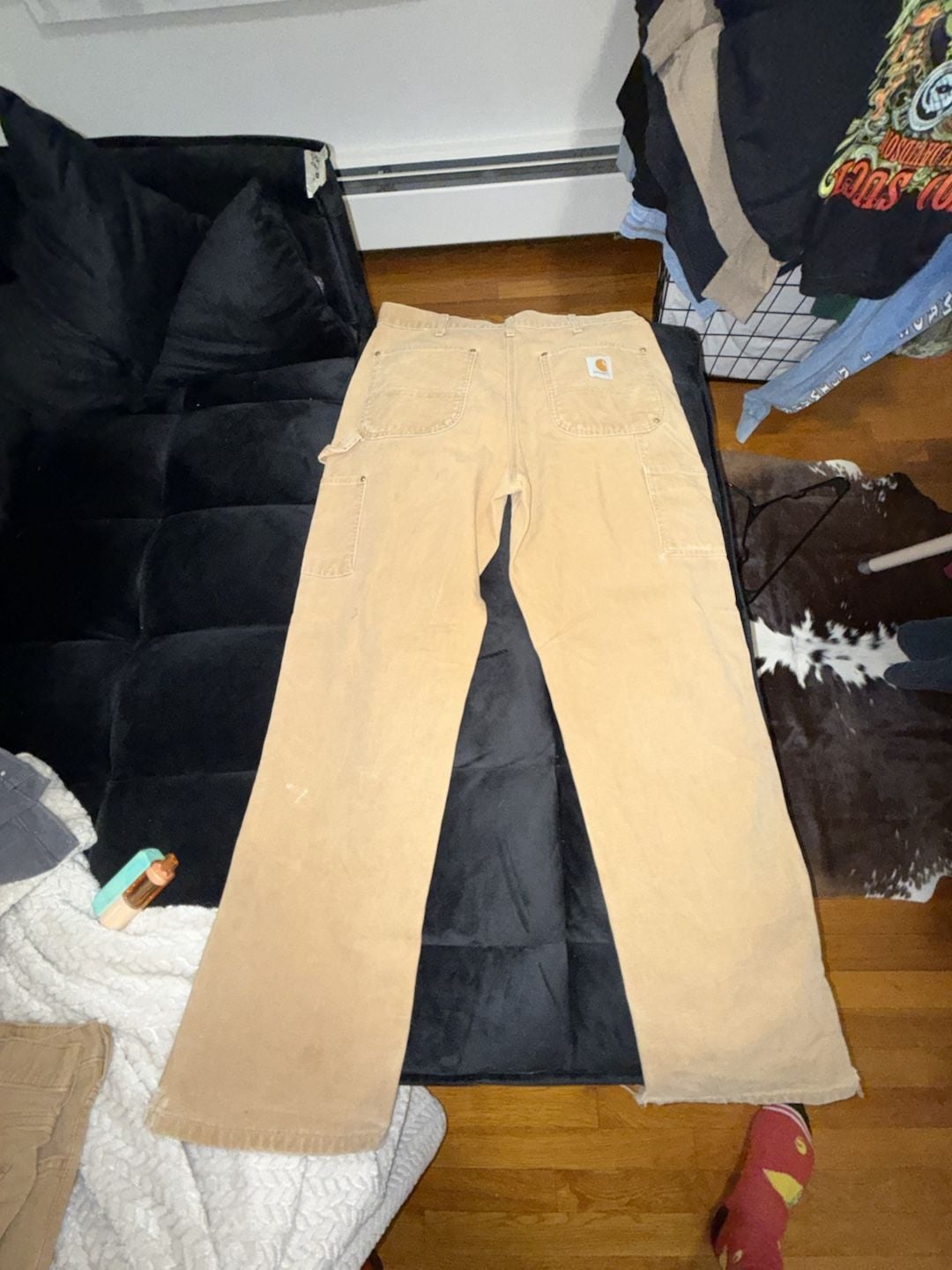 Carhartt B01 Double Knee Work Pants Size 34x32 Carhartt Brown USA 7