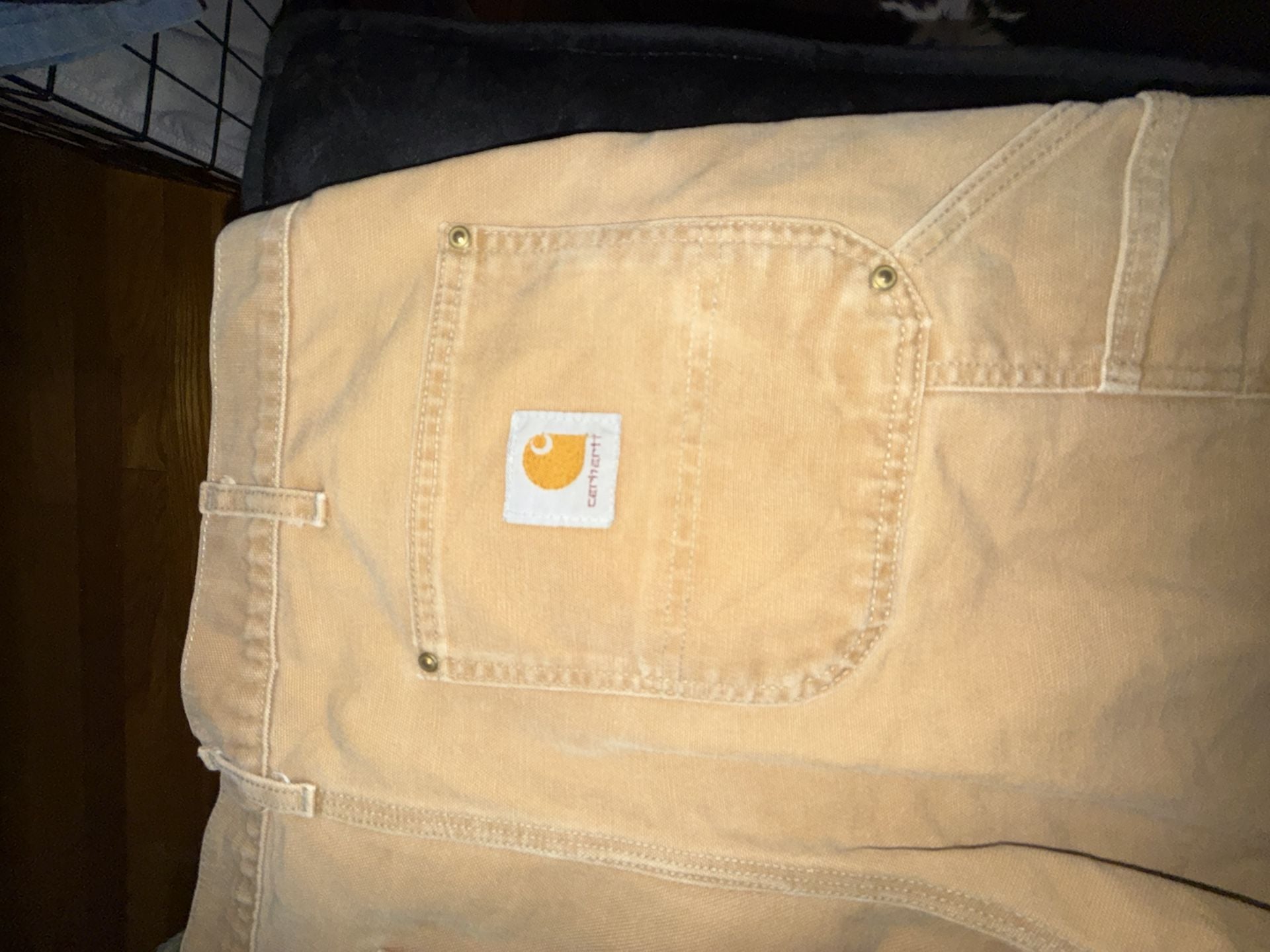 Carhartt B01 Double Knee Work Pants Size 34x32 Carhartt Brown USA 9