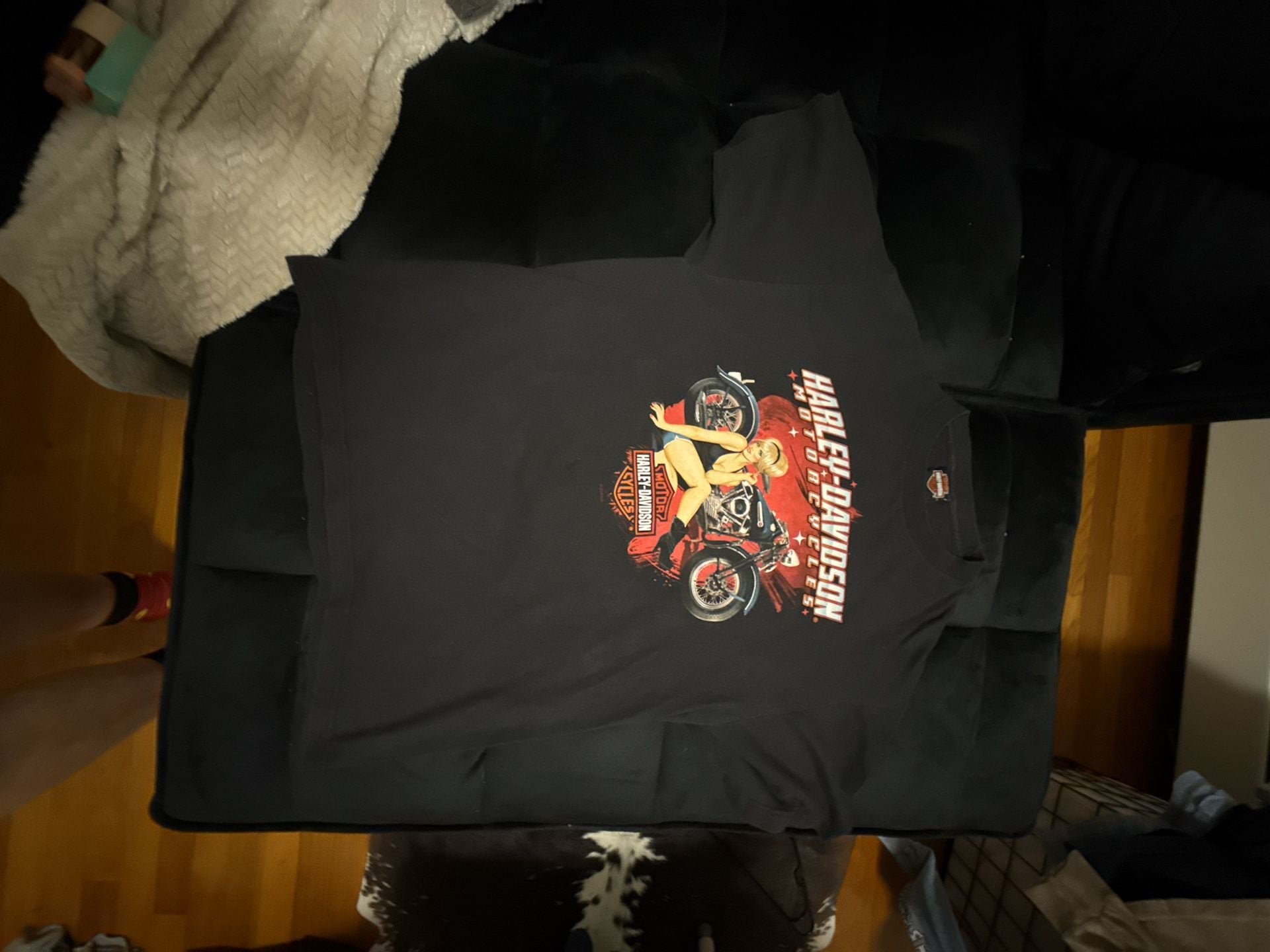 Harley-Davidson T-Shirt Size L Black Pin-Up Conway Arkansas 2