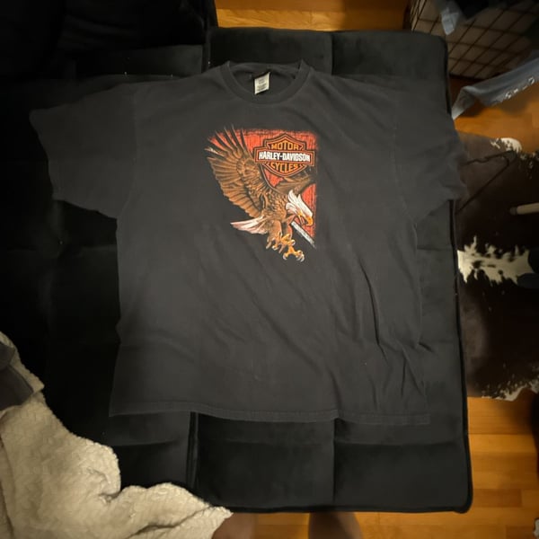 Harley-Davidson T-Shirt Size 2X-Large Black Huntsville Alabama Rocket Eagle