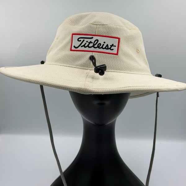 Titleist Tour Aussie Bucket Hat Size L/XL Beige Golf Sun Hat
