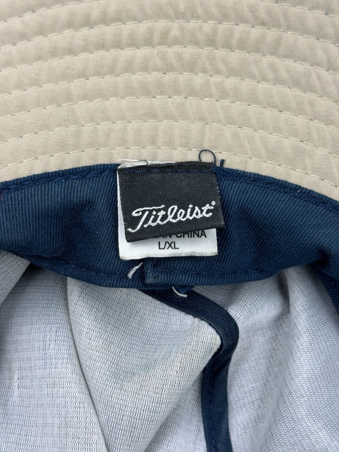 Titleist Tour Aussie Bucket Hat Size L/XL Beige Golf Sun Hat 5
