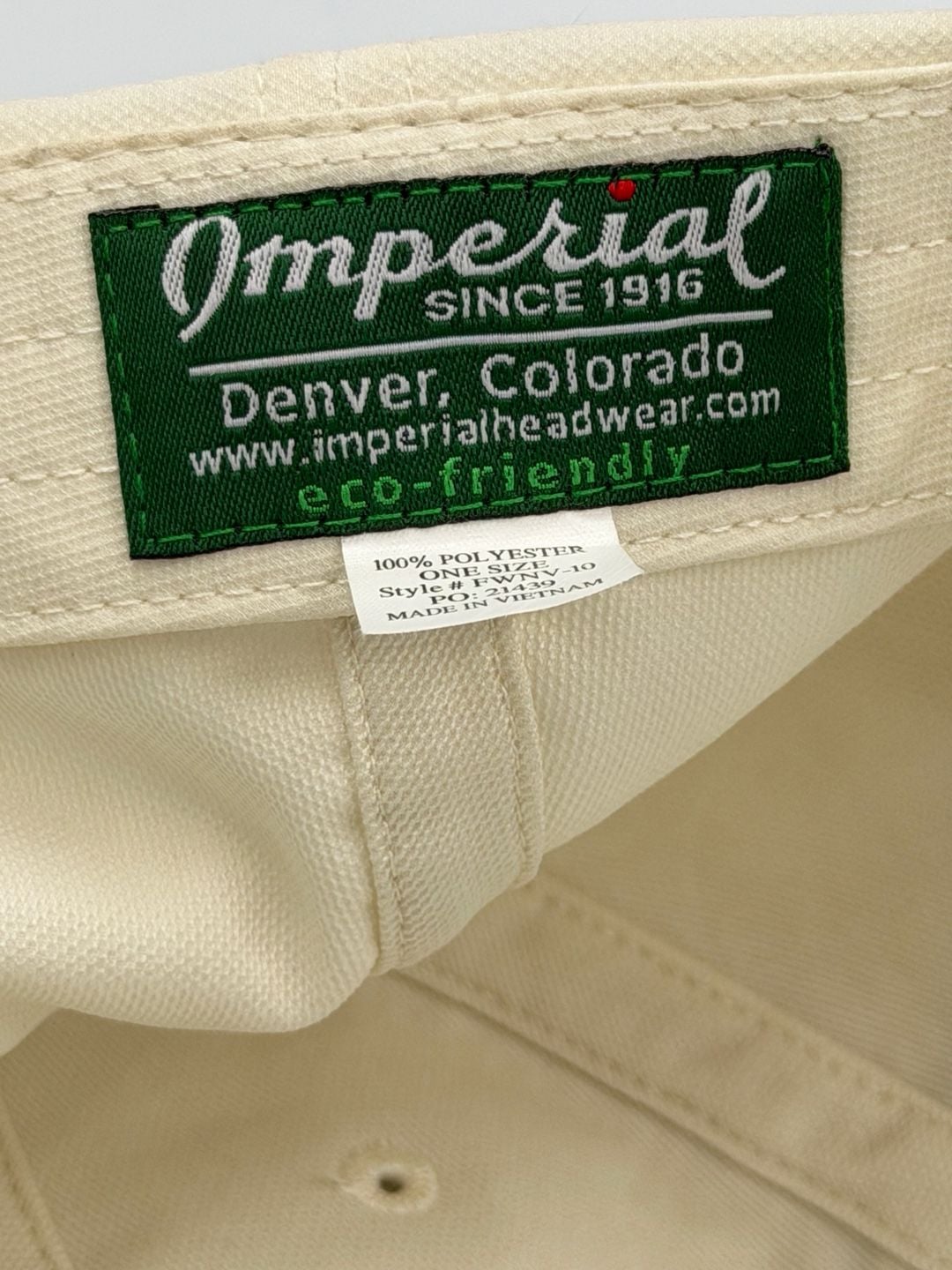 Imperial Nature Valley PGA Tour Hat One Size Off White Baseball Cap 5