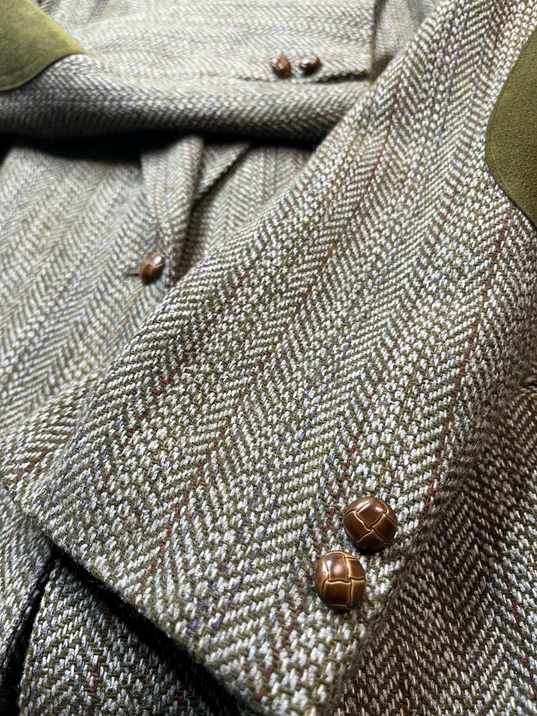 Hunt Valley Blazer Size 12 Tweed Herringbone Wool Jacket 4