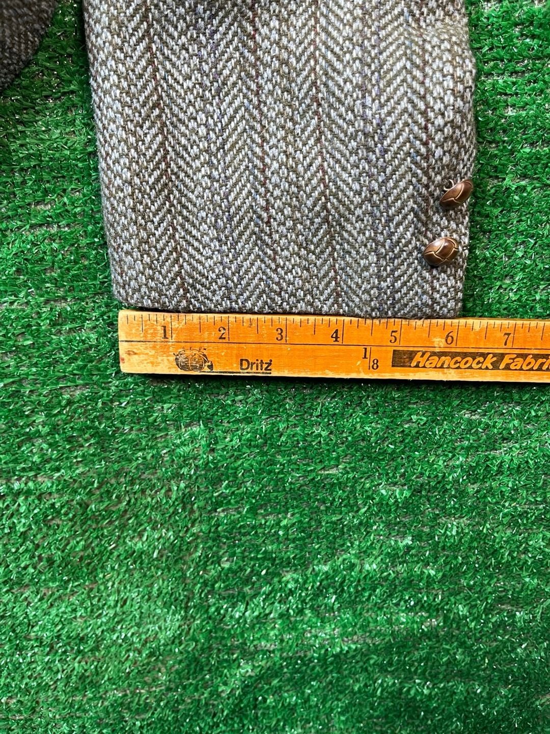 Hunt Valley Blazer Size 12 Tweed Herringbone Wool Jacket 14