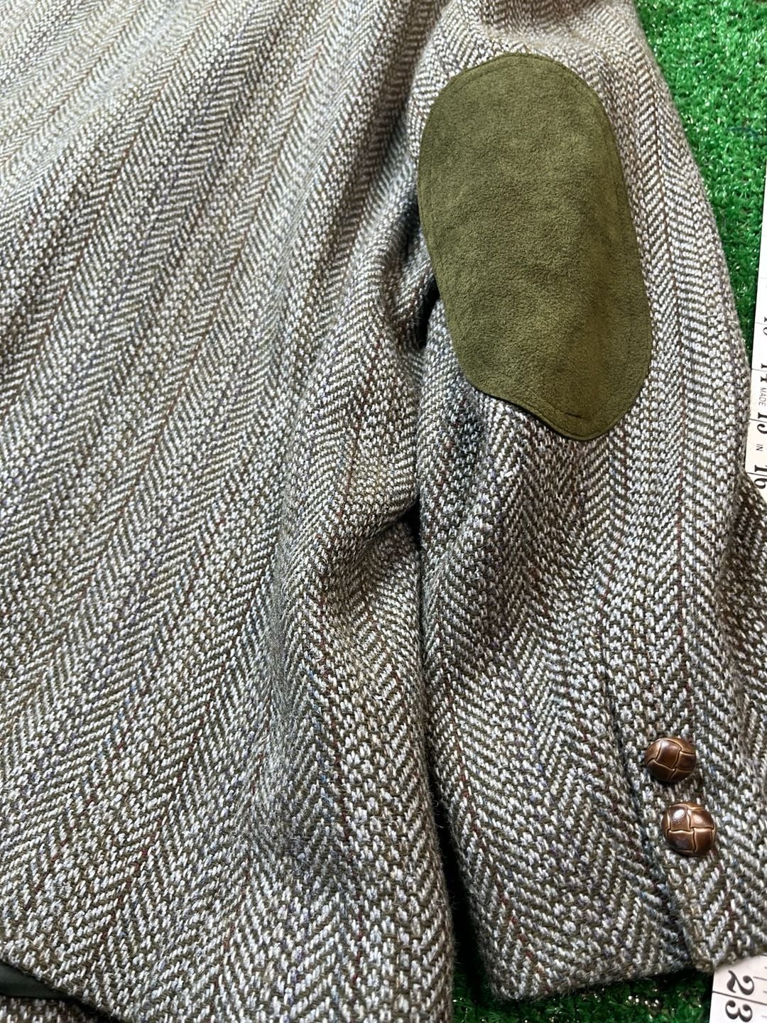 Hunt Valley Blazer Size 12 Tweed Herringbone Wool Jacket 16