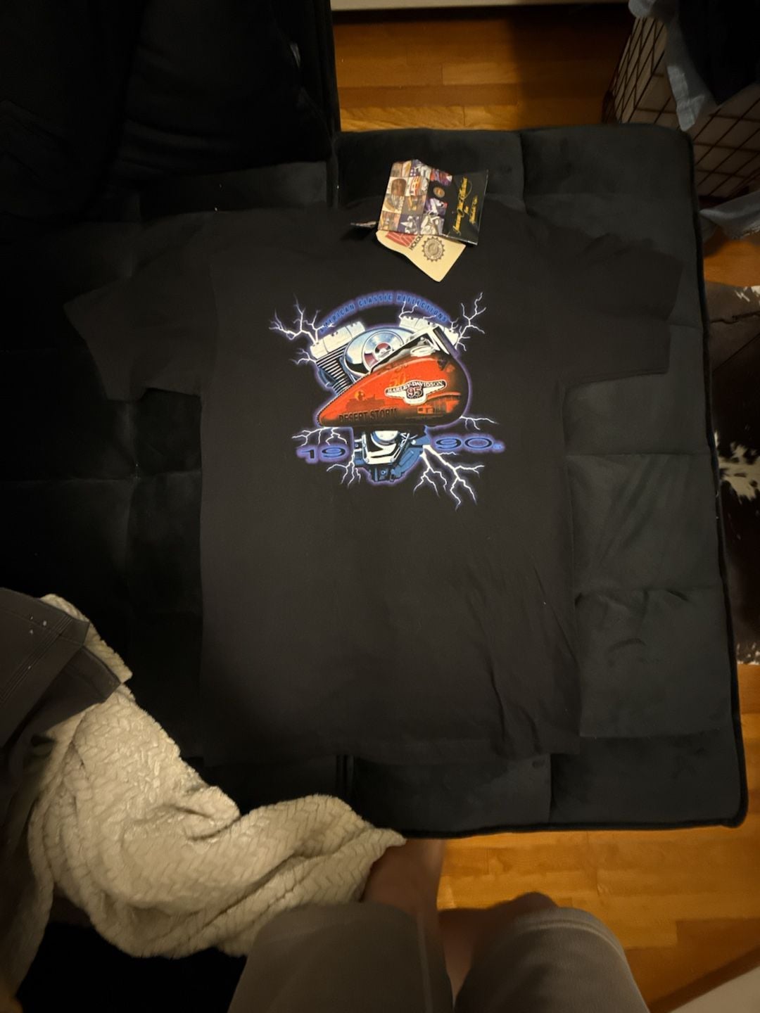 Harley Davidson 95th Anniversary Desert Storm T-Shirt Size L Black 2