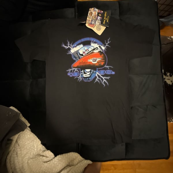 Harley Davidson 95th Anniversary Desert Storm T-Shirt Size L Black