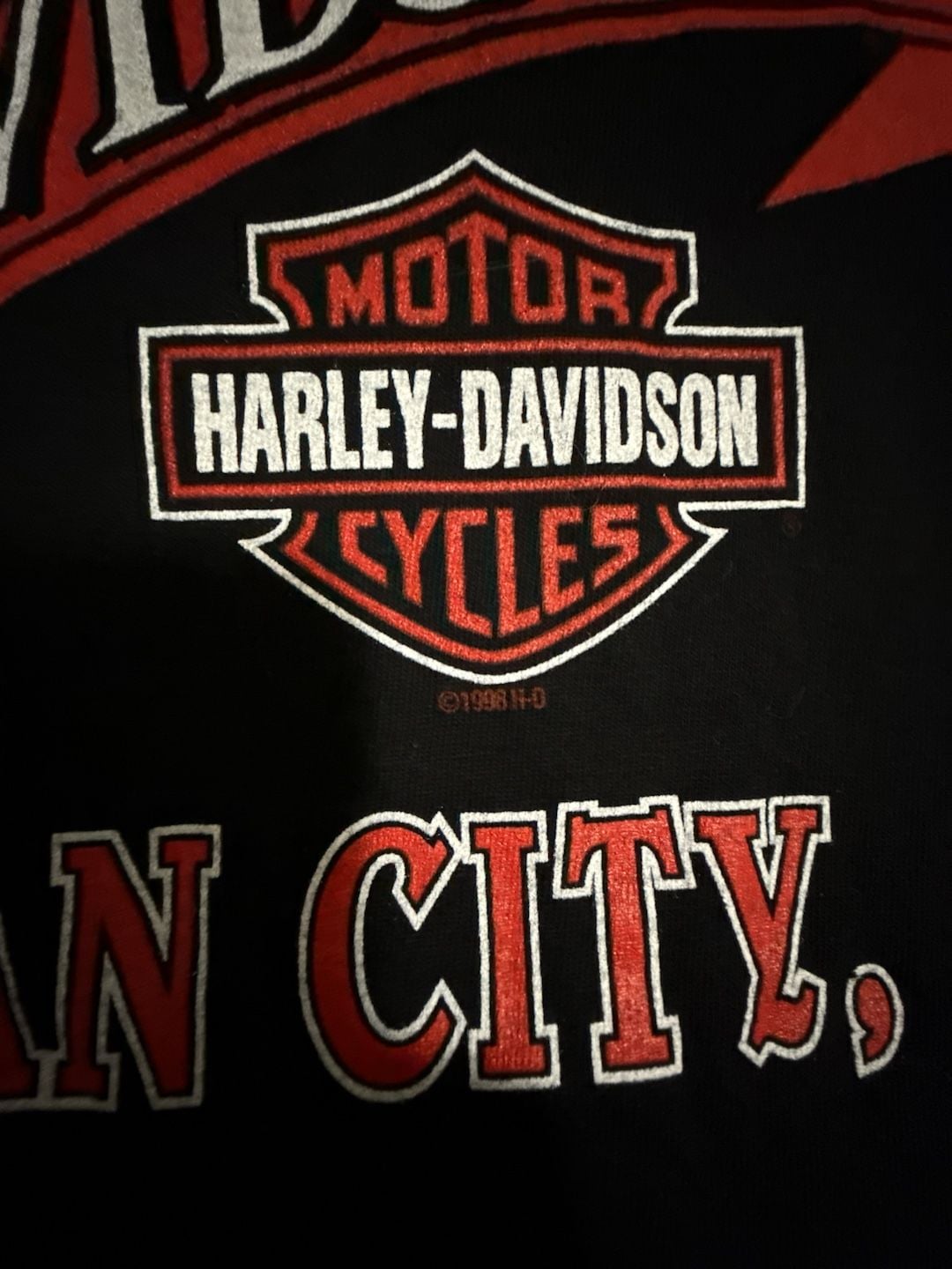Harley Davidson 95th Anniversary Desert Storm T-Shirt Size L Black 5