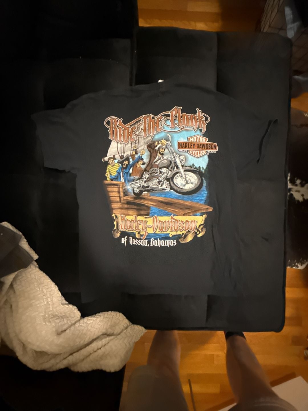 Harley-Davidson Ride The Plank Nassau Bahamas T-Shirt Size L 2