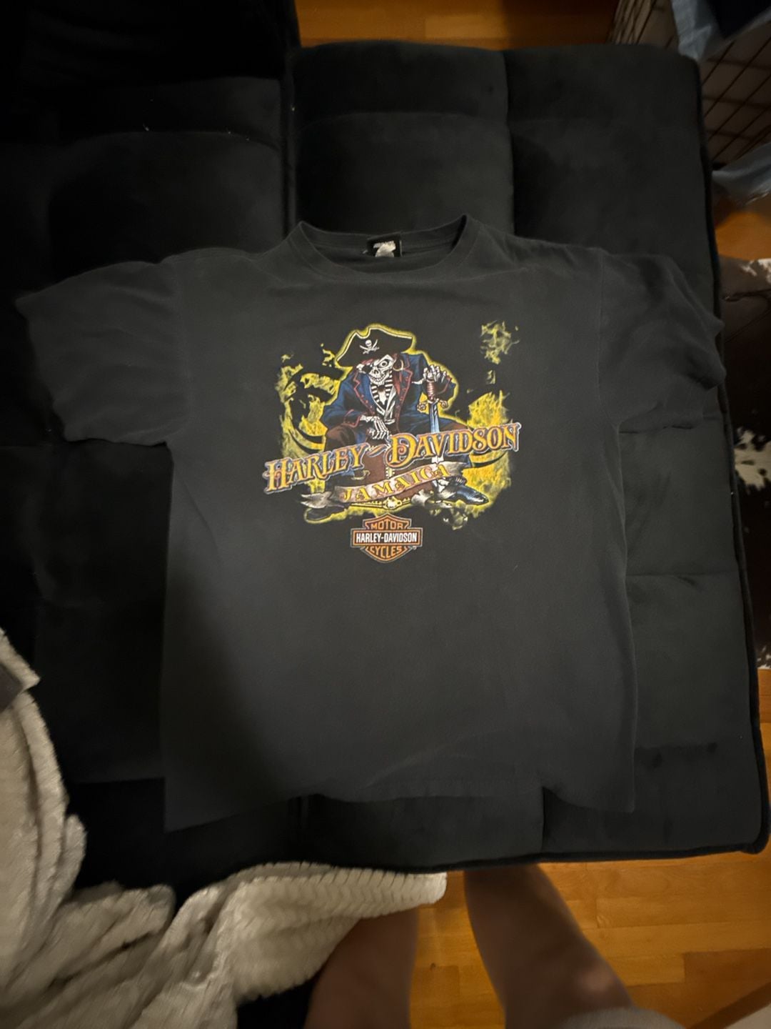 Harley-Davidson 1990s T-Shirt Blackbeard's Revenge Jamaica Black 2