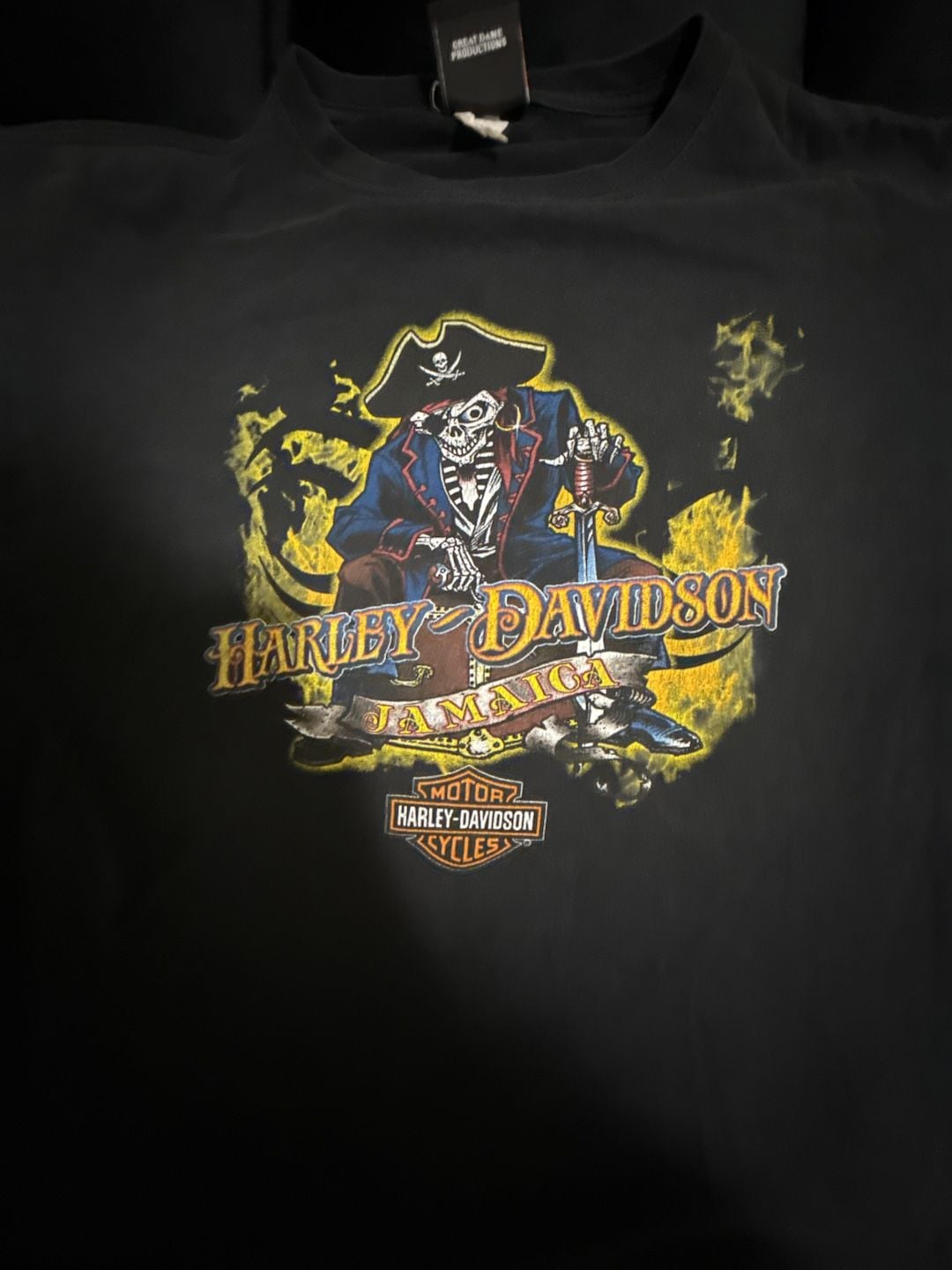 Harley-Davidson 1990s T-Shirt Blackbeard's Revenge Jamaica Black 3