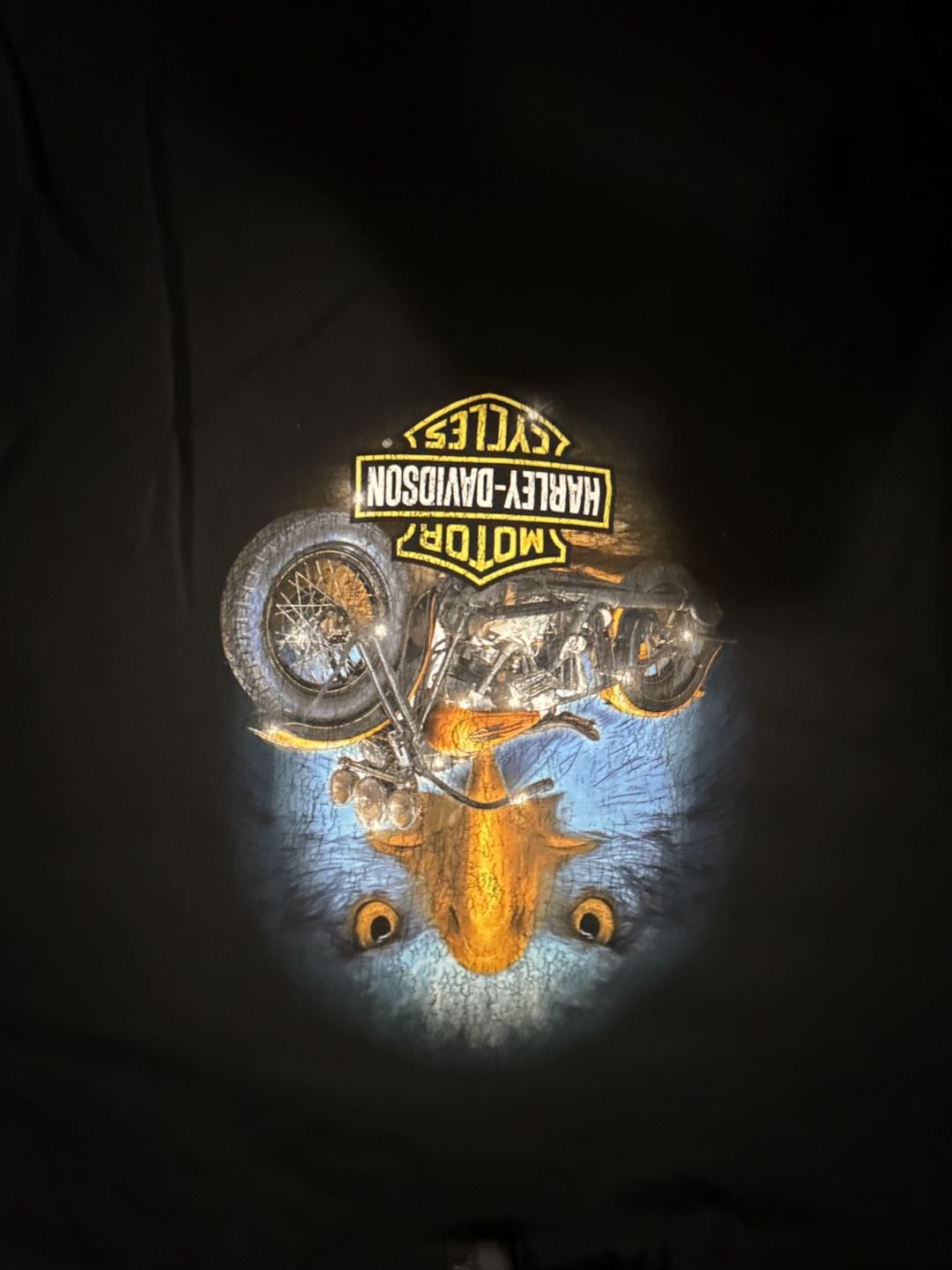 Harley-Davidson Eagle Motorcycle Graphic T-Shirt XL Black Bartels Los Angele 2