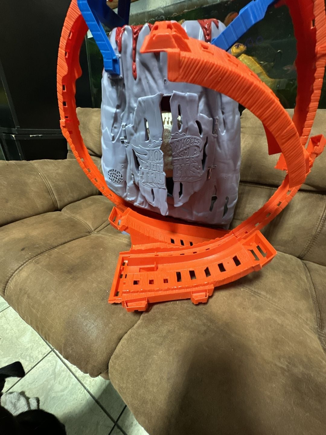 Hot Wheels Monster Trucks T-Rex Volcano Arena Playset 1