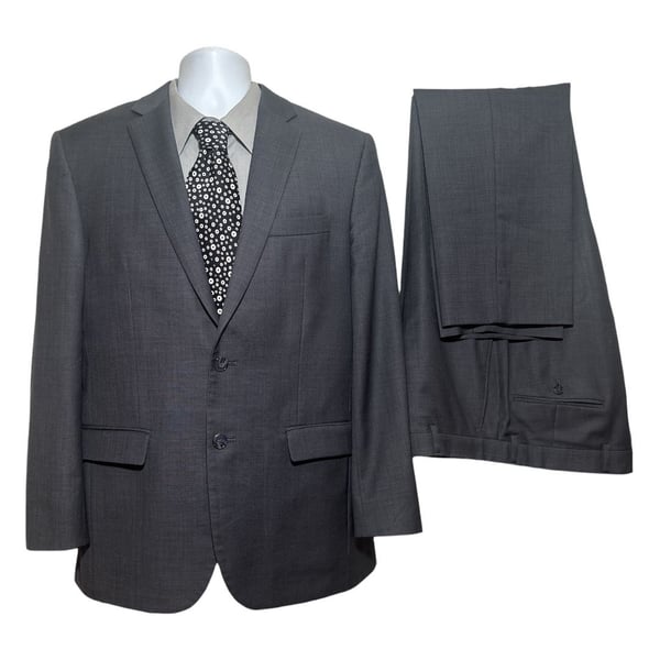 Jos. A. Bank Suit Traveler's Collection Slim Fit Charcoal Gray