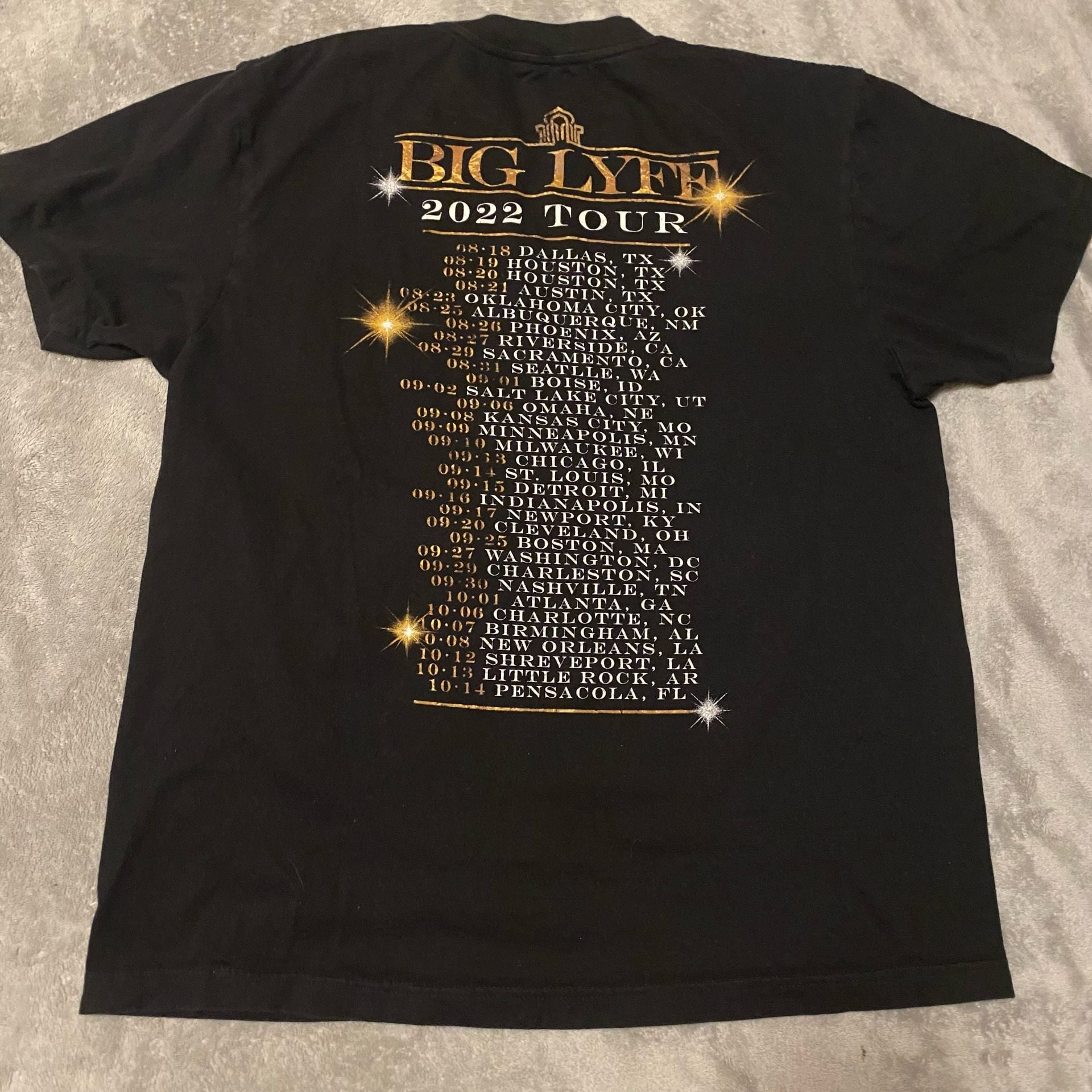 Kevin Gates Big Lyfe 2022 Tour T-Shirt Size L Black Rap Hip Hop 3